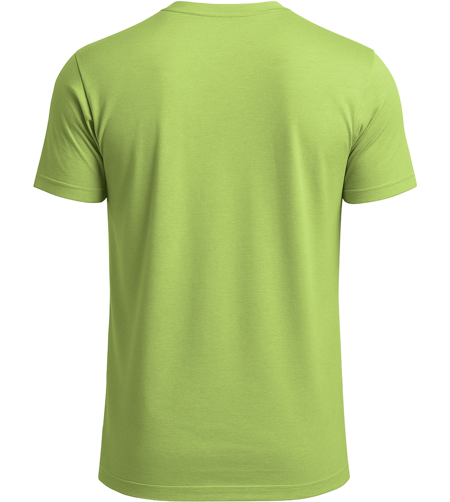 Premium men's t-shirt_APPLE GREEN_back