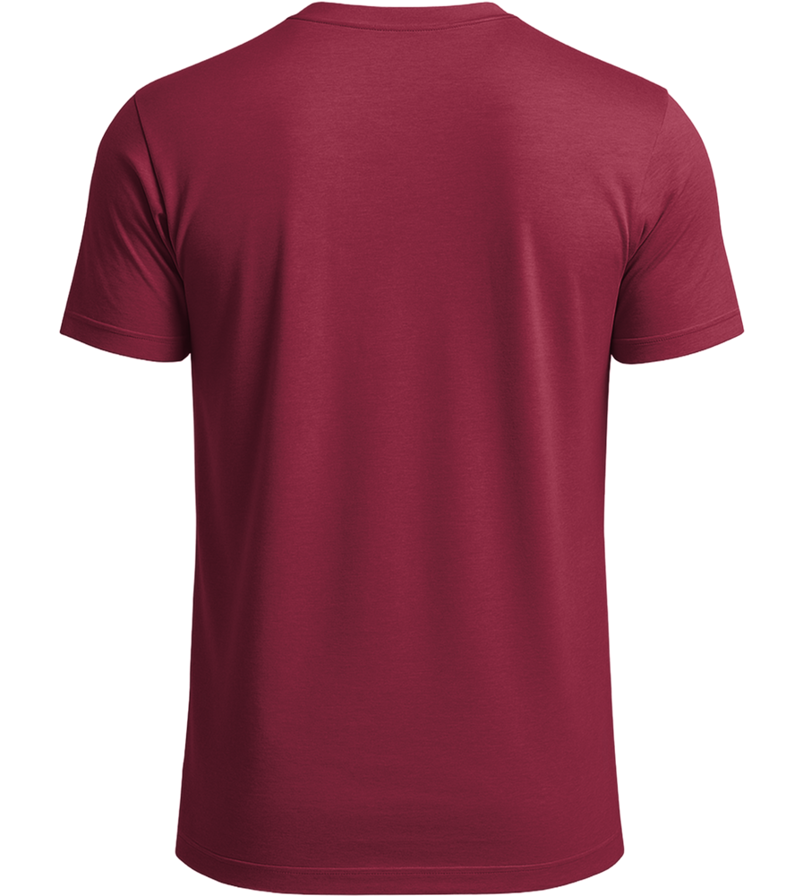 Premium men's t-shirt_BURGUNDY_back