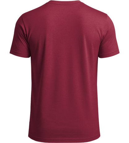 Premium men's t-shirt_BURGUNDY_back