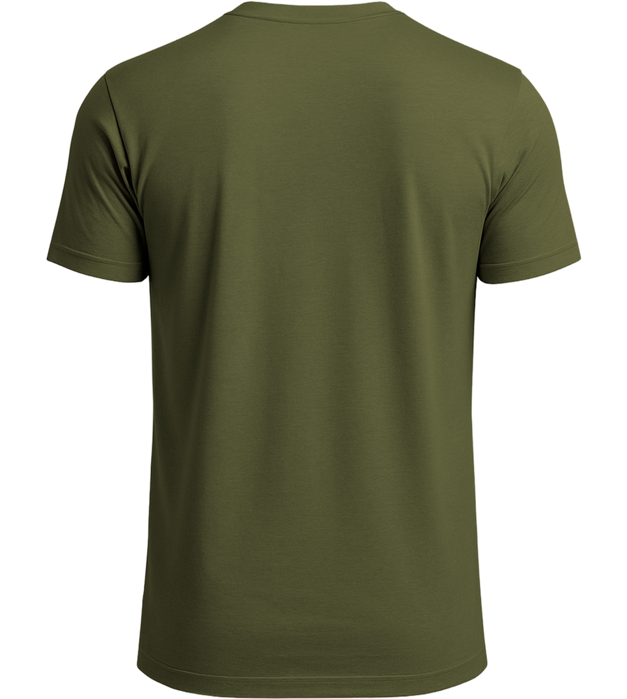 Premium men's t-shirt_DARK KHAKI_back