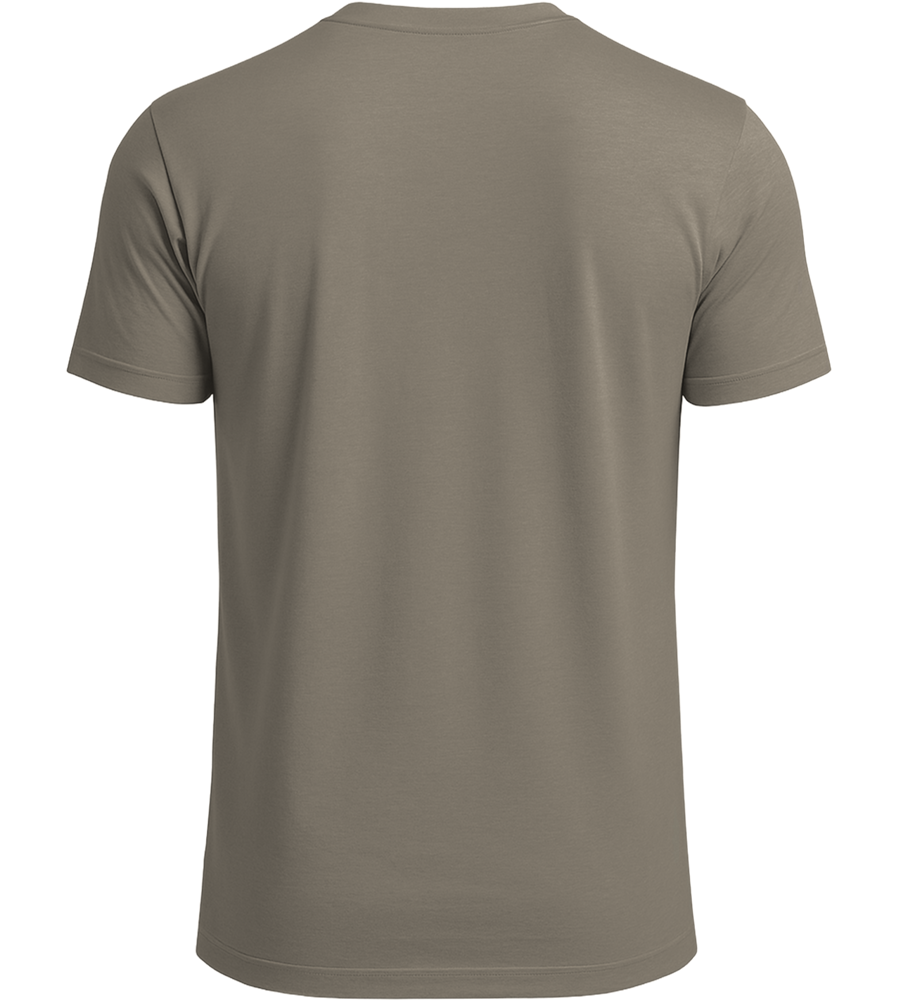 Premium men's t-shirt_KHAKI_back