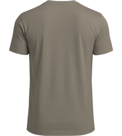 Premium men's t-shirt_KHAKI_back