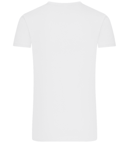 Premium men's t-shirt WHITE back