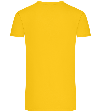 Premium men's t-shirt_YELLOW_back