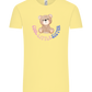 Cool Little Sister Teddy Bear Design - Comfort Unisex T-Shirt_AMARELO CLARO_front