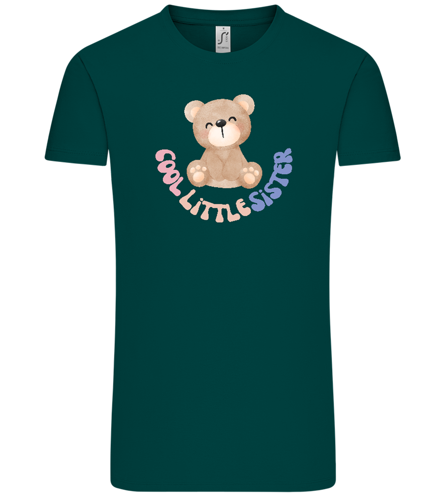 Cool Little Sister Teddy Bear Design - Comfort Unisex T-Shirt_GREEN EMPIRE_front