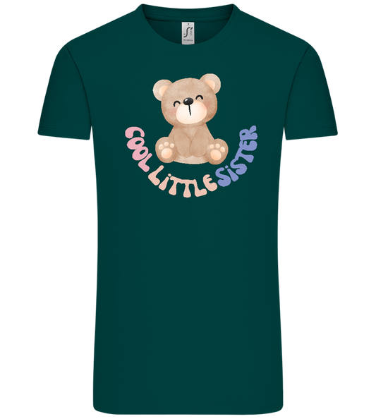 Cool Little Sister Teddy Bear Design - Comfort Unisex T-Shirt_GREEN EMPIRE_front