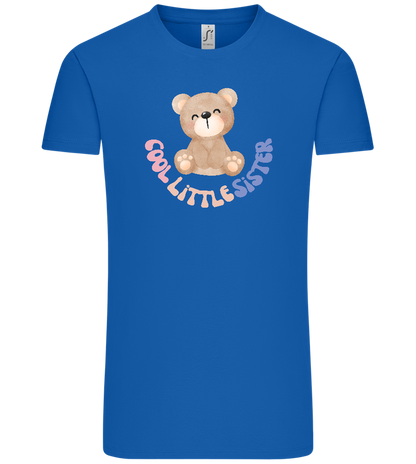 Cool Little Sister Teddy Bear Design - Comfort Unisex T-Shirt_ROYAL_front