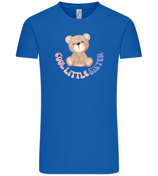 Cool Little Sister Teddy Bear Design - Comfort Unisex T-Shirt_ROYAL_front