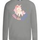 Cool Big Sister Unicorn Design - Premium kids long sleeve t-shirt_ORION GREY_front