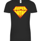 Super Mom Logo Design - Comfort women's t-shirt_DEEP BLACK_front