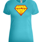 Super Mom Logo Design - Comfort women's t-shirt_HAWAIIAN OCEAN_front