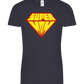 Super Mom Logo Design - Comfort women's t-shirt_MARINE_front
