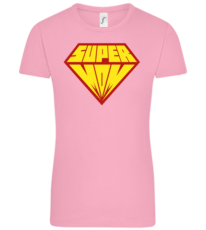 Super Mom Logo Design - Comfort women's t-shirt_PINK ORCHID_front