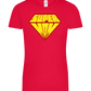 Super Mom Logo Design - Comfort women's t-shirt_RED_front