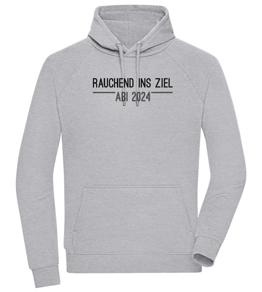 Rauchend Ins Ziel Design - Comfort unisex hoodie_ORION GREY II_front