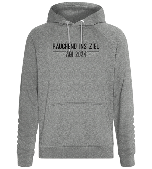 Rauchend Ins Ziel Design - Comfort unisex hoodie_ORION GREY II_front