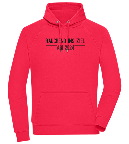 Rauchend Ins Ziel Design - Comfort unisex hoodie_RED_front