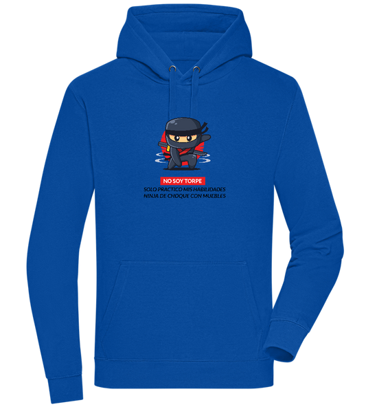 Ninja Design - Premium unisex hoodie_ROYAL_front