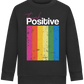 Think Positive Rainbow Design - Comfort Kids Sweater_BLACK_front