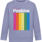 Think Positive Rainbow Design - Comfort Kids Sweater_BLUE_front