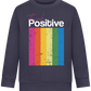 Think Positive Rainbow Design - Comfort Kids Sweater_FRENCH NAVY_front