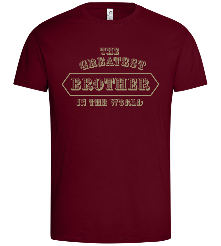 The Greatest Brother Design - Premium men's t-shirt_CHILE_front