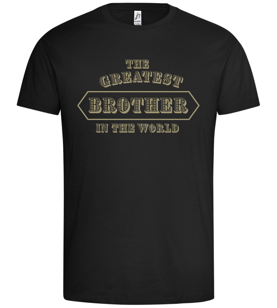 The Greatest Brother Design - Premium men's t-shirt_DEEP BLACK_front