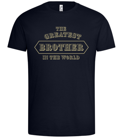 The Greatest Brother Design - Premium men's t-shirt_FRENCH NAVY_front