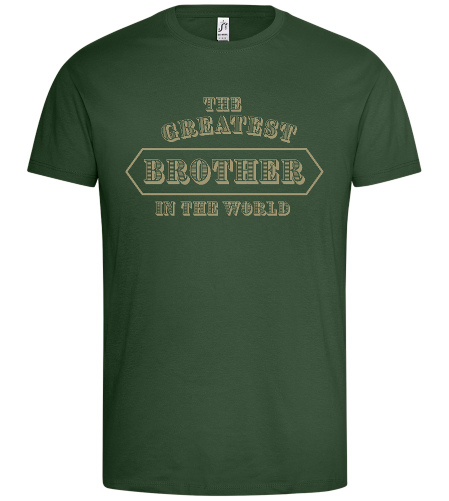 The Greatest Brother Design - Premium men's t-shirt_GREEN BOTTLE_front