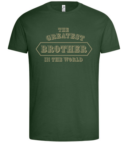 The Greatest Brother Design - Premium men's t-shirt_GREEN BOTTLE_front