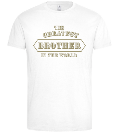 The Greatest Brother Design - Premium men's t-shirt_WHITE_front