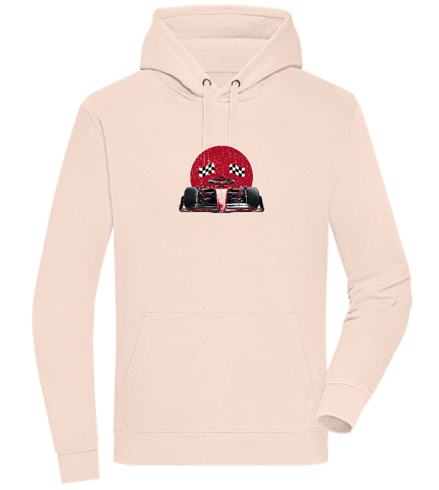 Speed Demon Design - Premium unisex hoodie_LIGHT PEACH ROSE_front