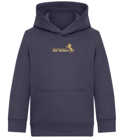 What The Buck Design - Comfort Kids Hoodie_FRENCH NAVY_front