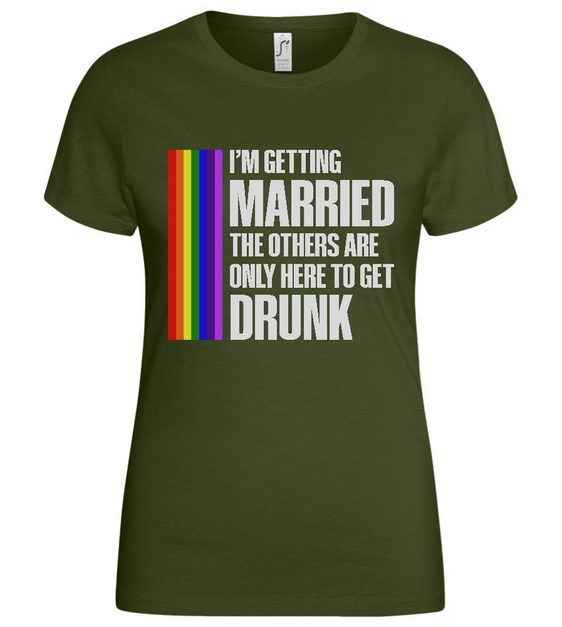 I'm Getting Married Design - Basic women's t-shirt_ARMY_front