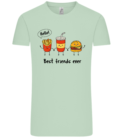 Best Friends Ever Food Design - Comfort Unisex T-Shirt_ICE GREEN_front