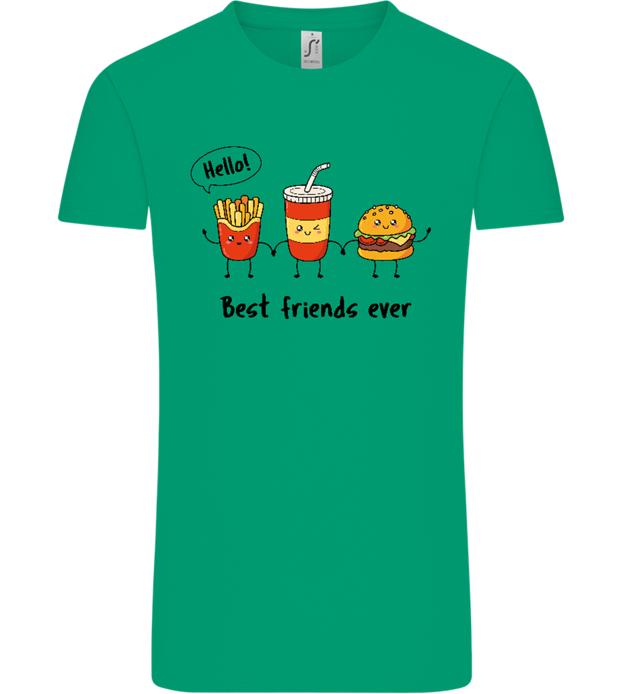 Best Friends Ever Food Design - Comfort Unisex T-Shirt_SPRING GREEN_front