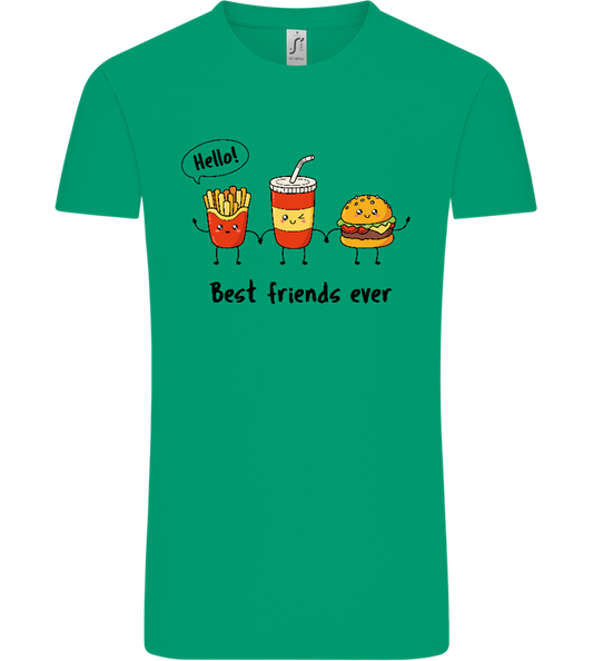 Best Friends Ever Food Design - Comfort Unisex T-Shirt_SPRING GREEN_front