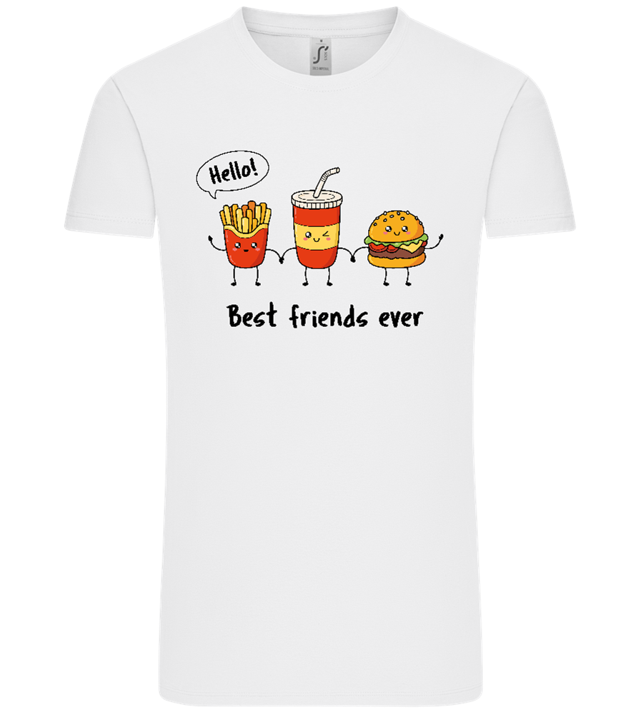 Best Friends Ever Food Design - Comfort Unisex T-Shirt_WHITE_front