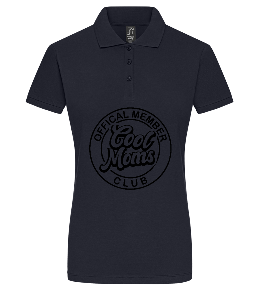 Cool Moms Design - Premium women's polo shirt_FRENCH NAVY_front