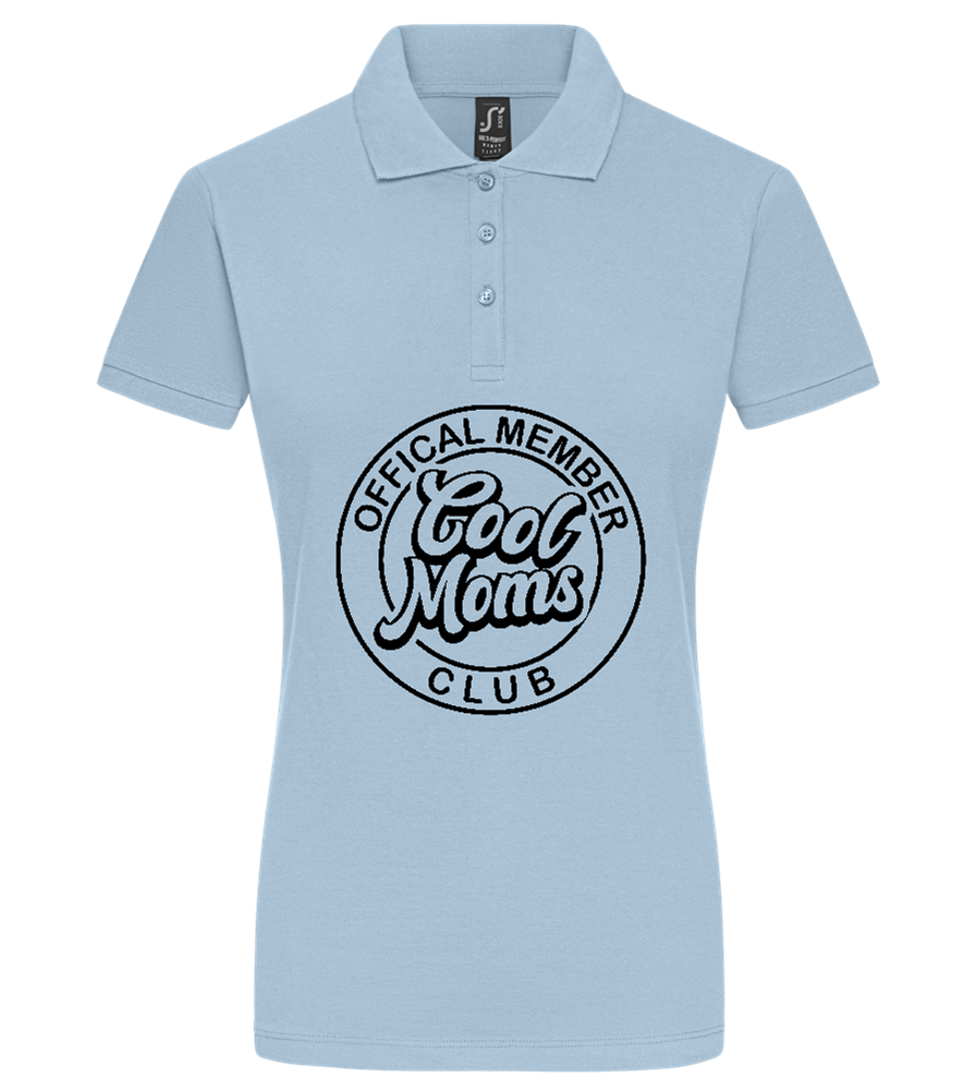 Cool Moms Design - Premium women's polo shirt_STONE SKY_front