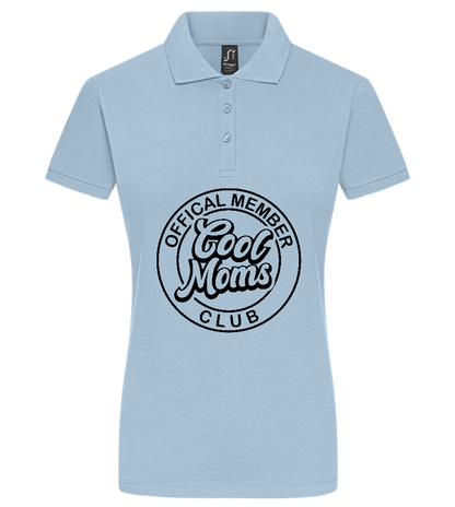 Cool Moms Design - Premium women's polo shirt_STONE SKY_front