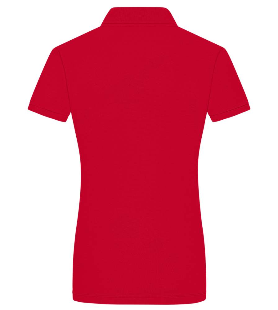 Cool Moms Design - Premium women's polo shirt_RED_back