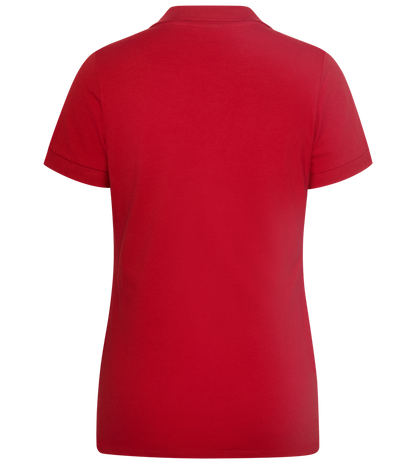 Cool Moms Design - Premium women's polo shirt_RED_back