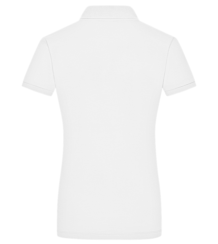 Cool Moms Design - Premium women's polo shirt_WHITE_back