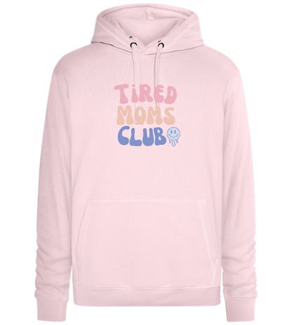 Tired Moms Club Design - Premium unisex hoodie_LIGHT PEACH ROSE_front