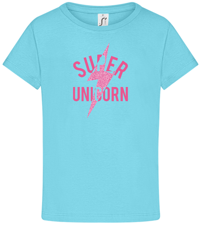 Super Unicorn Bolt Design - Comfort girls' t-shirt_HAWAIIAN OCEAN_front