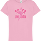 Super Unicorn Bolt Design - Comfort girls' t-shirt_PINK ORCHID_front