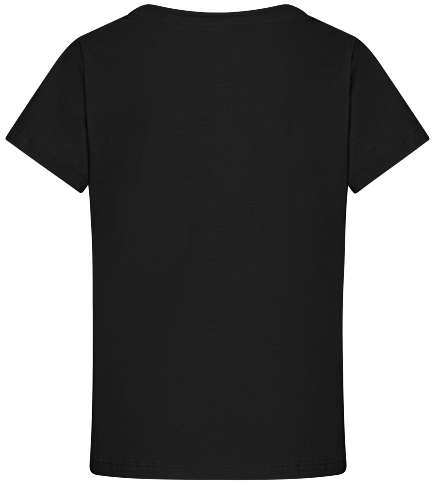 Super Unicorn Bolt Design - Comfort girls' t-shirt_DEEP BLACK_back