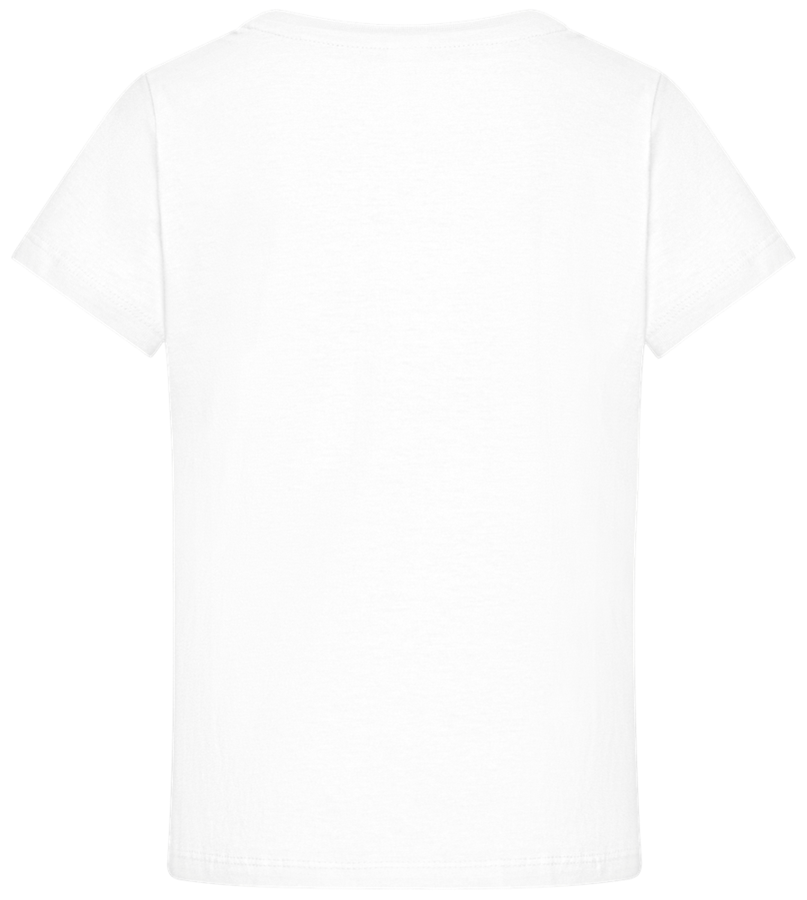 Super Unicorn Bolt Design - Comfort girls' t-shirt_WHITE_back
